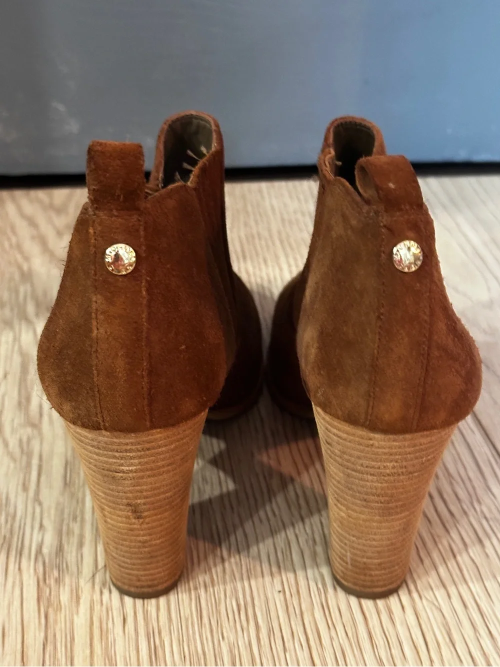Michael Kors Chestnut Suede Ankle Booties